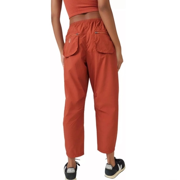 Free People Fly by night Terracotta Lightweight Joggers with Drawstring Like New - Picture 2 of 6